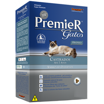 Premier Gatos Adultos Castrados Até 7 Anos Frango - 0,5 kg Premier Gatos Adultos Castrados Até 7 Anos Frango - 0,5 kg